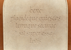 Portland Stone Monument for Soberton Churchyard, Hampshire, for James Stevens Curl, made by John Shaw.