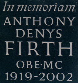 Headstone at Burnham Norton, Norfolk, Welsh Slate in Portland Stone, for Miss Robyn Firth, made by John Shaw.