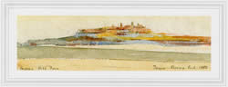 Tuscan Hill Town: from a water-colour by James Stevens Curl, 1980.
